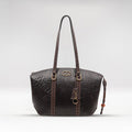 Normandie 01 Brown Leather Tote Bag