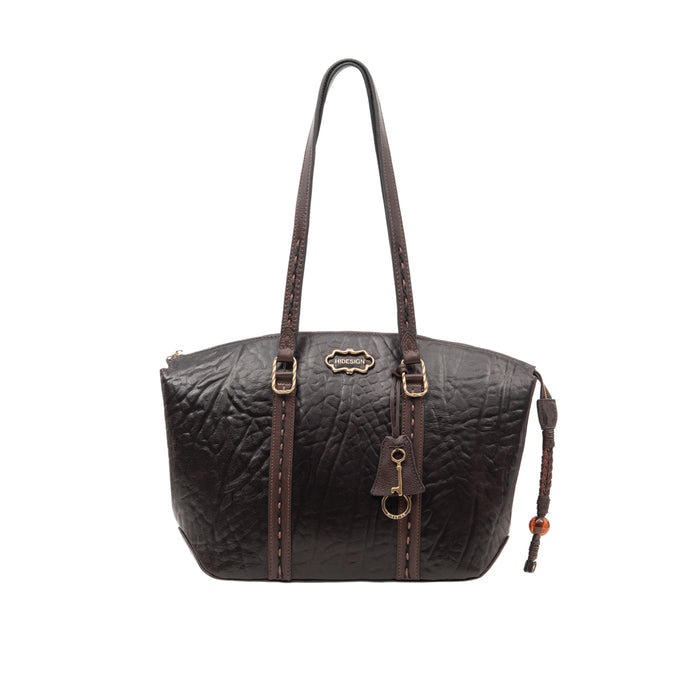 Normandie 01 Brown Leather Tote Bag