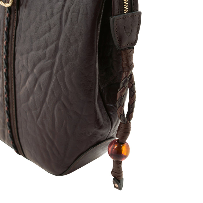 Normandie 01 Brown Leather Tote Bag