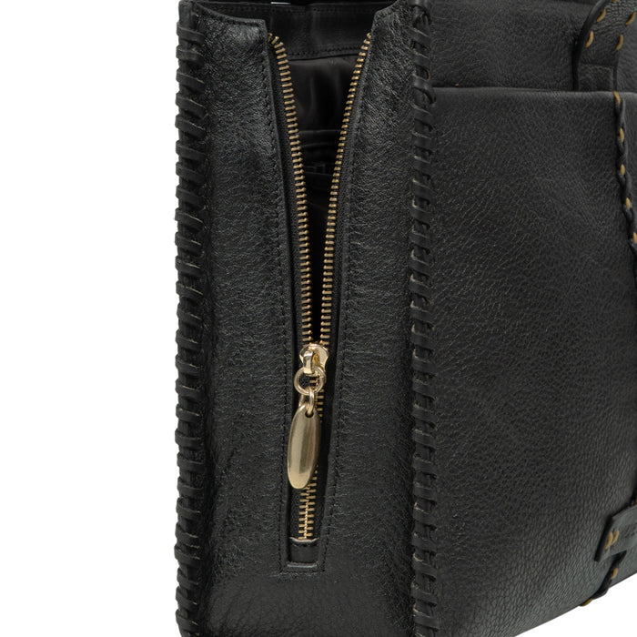 Normandie 02 Black Leather Sling Bag