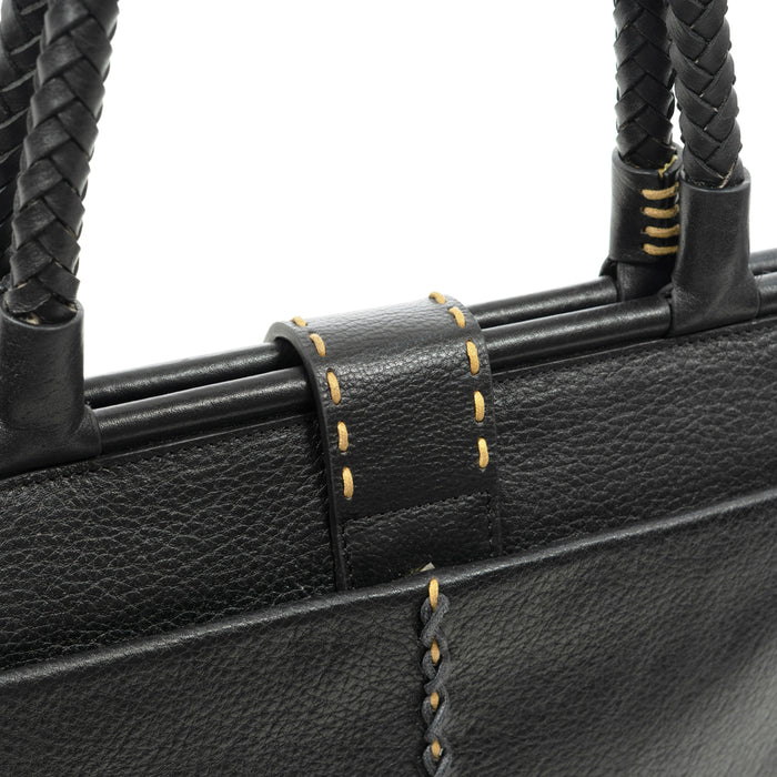 Normandie 02 Black Leather Sling Bag