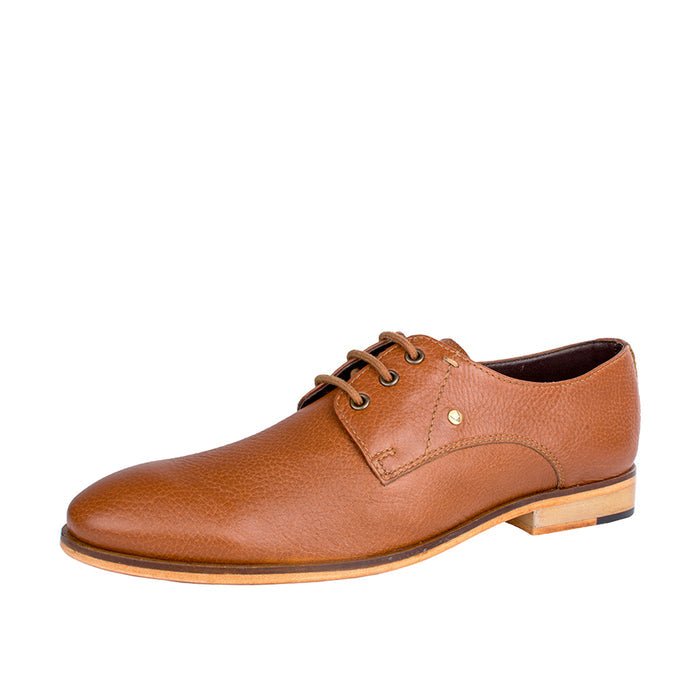 Norton Men's Tan Leather Derby Shoes