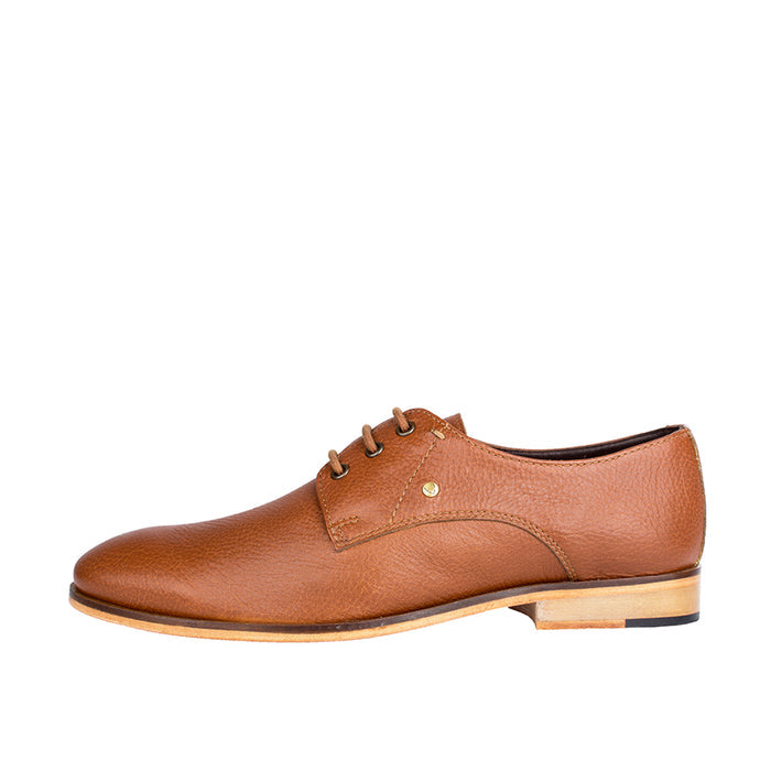 Norton Men's Tan Leather Derby Shoes