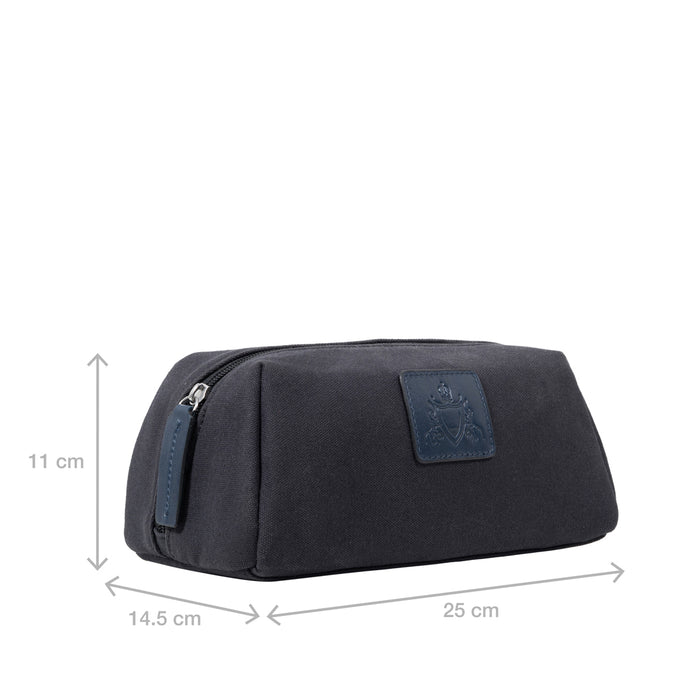 Okavango 02 Blue Leather Duffle Bag