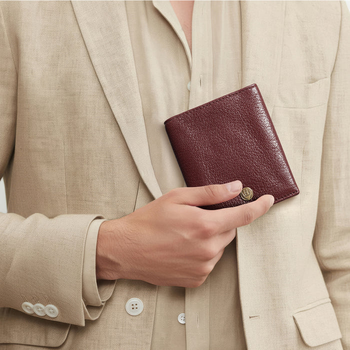 Okavango W1 Red Leather Bi-Fold Wallet