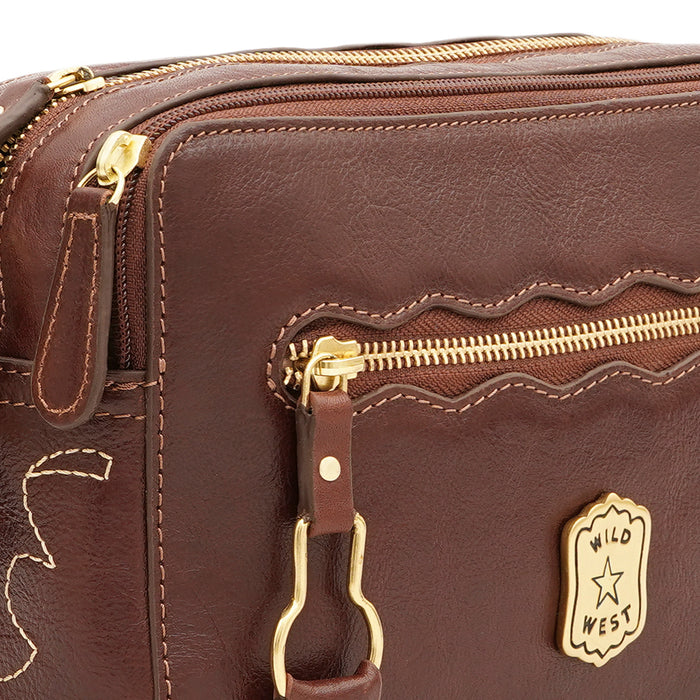 Oklahoma 02 Tan Leather Sling Bag