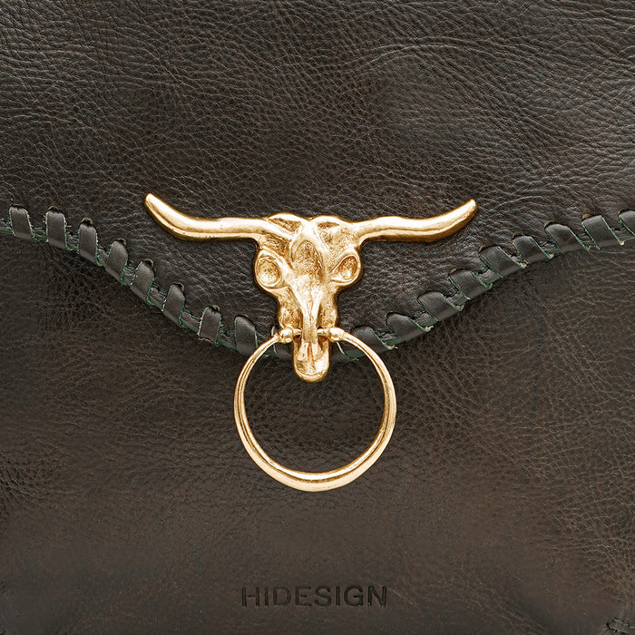 Oklahoma 03 Green Leather Backpack