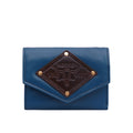 Oklahoma W1 Blue Leather Trifold Wallet
