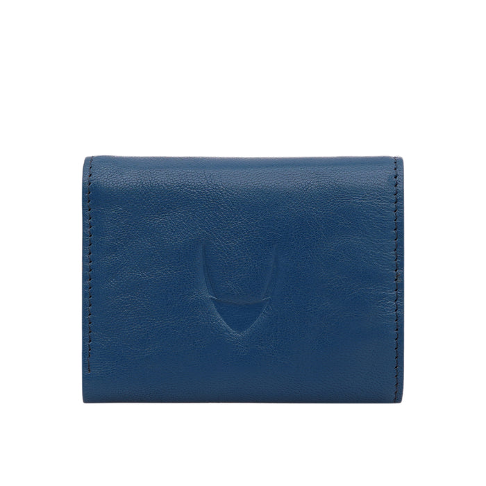 Oklahoma W1 Blue Leather Trifold Wallet