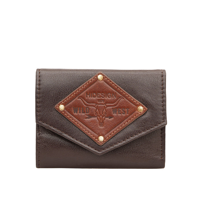 Oklahoma W1 Brown Leather Trifold Wallet