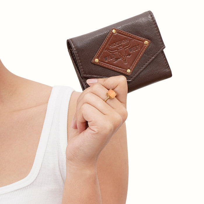 Oklahoma W1 Brown Leather Trifold Wallet