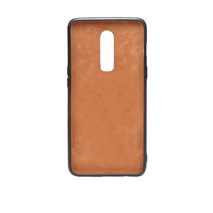 One Plus 6-Kalah Black Leather Mobile Case