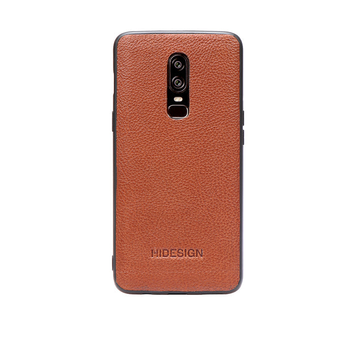 One Plus 6-Kalah Black Leather Mobile Case