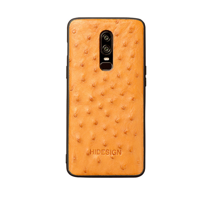 One Plus 6-Kalah Black Leather Mobile Case