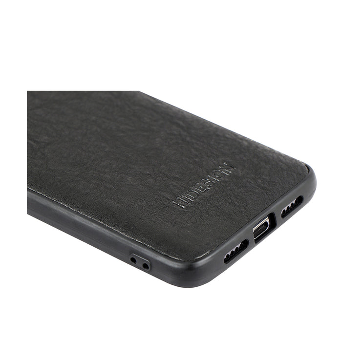 One Plus 7 Black Leather Mobile Case