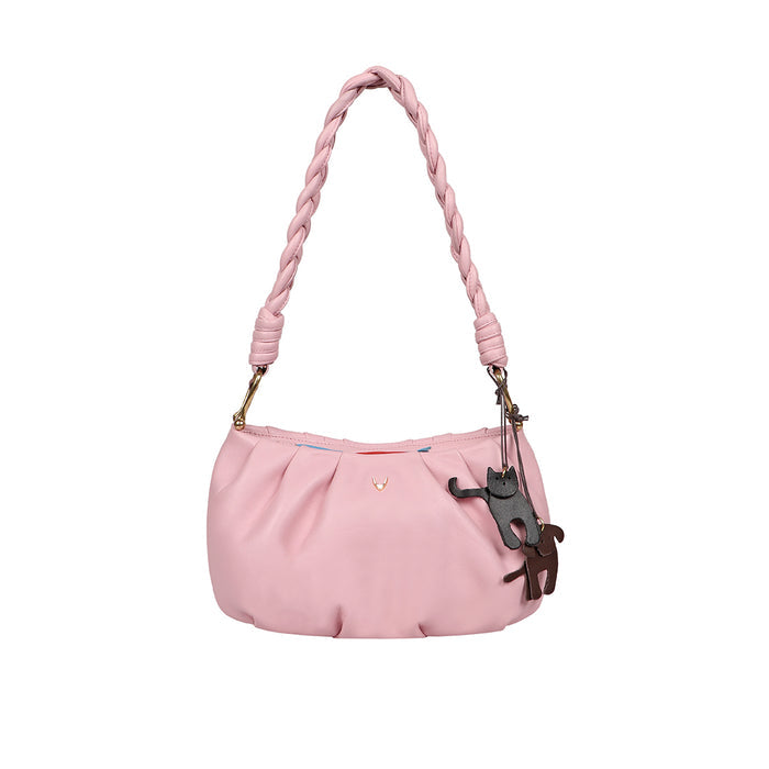 Oona 01 Pink Leather Shoulder Bag
