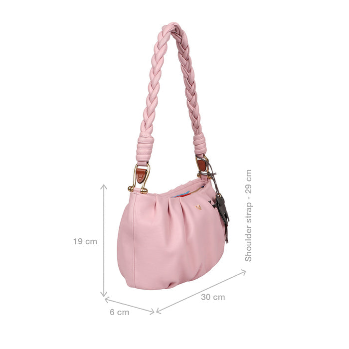 Oona 01 Pink Leather Shoulder Bag