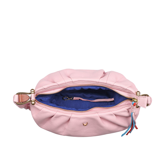 Oona 01 Pink Leather Shoulder Bag