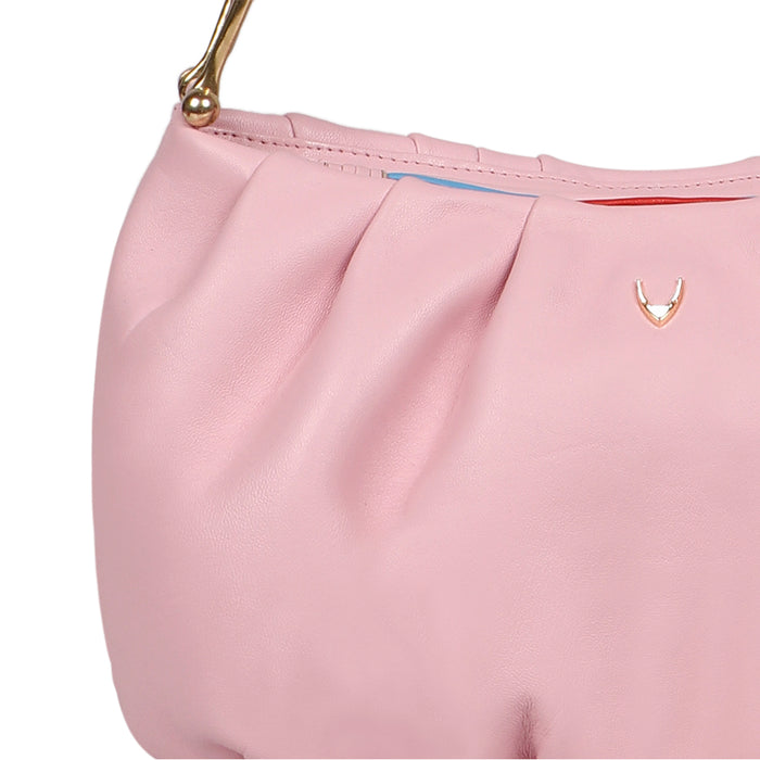 Oona 01 Pink Leather Shoulder Bag