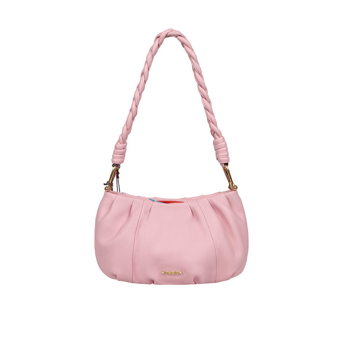 Oona 01 Pink Leather Shoulder Bag