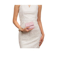 Oona W2 Pink Leather Trifold Wallet