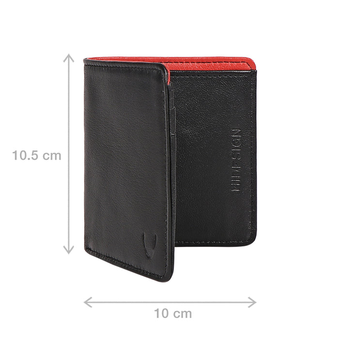 Oona W4 Black Leather Bi-Fold Wallet