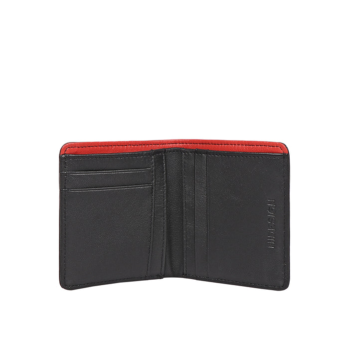 Oona W4 Black Leather Bi-Fold Wallet