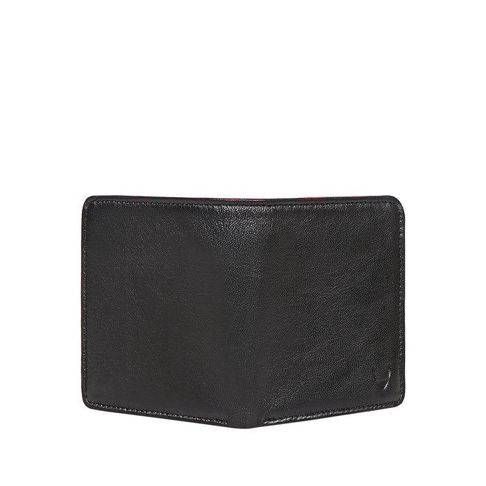 Oona W4 Black Leather Bi-Fold Wallet