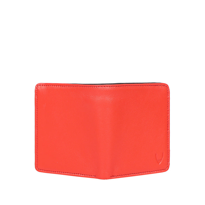 Oona W4 Red Leather Bi-Fold Wallet