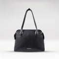 Opera 01 Black Leather Tote Bag