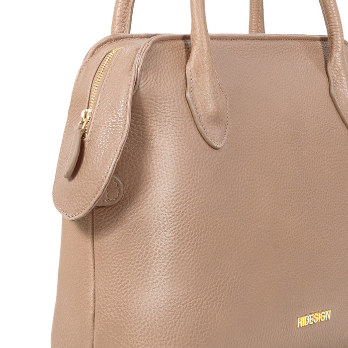 Opera 01 Nude Leather Tote Bag
