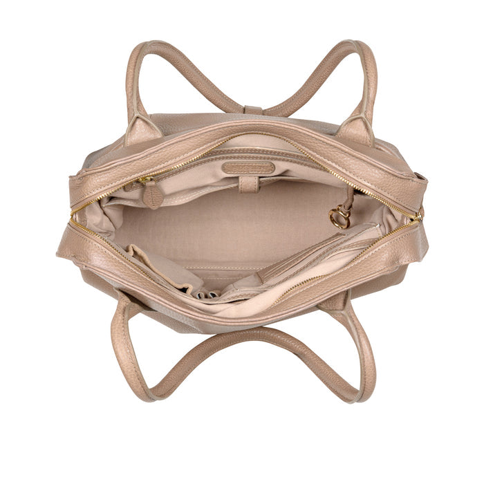 Opera 01 Nude Leather Tote Bag