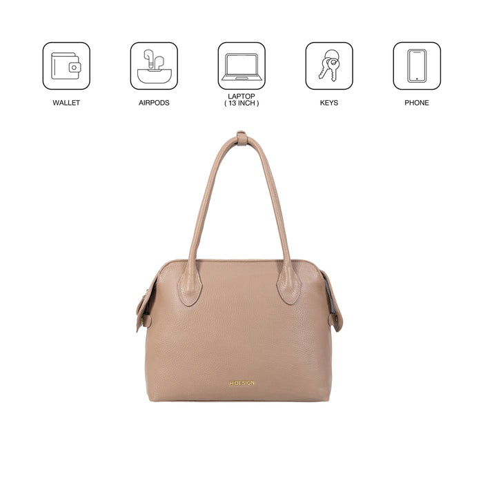 Opera 01 Nude Leather Tote Bag