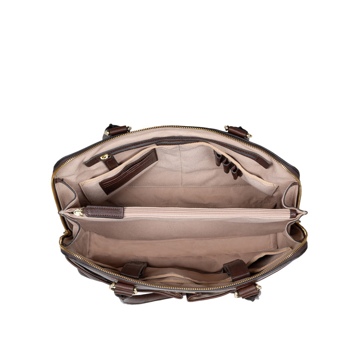 Opera 02 Brown Leather Shoulder Bag
