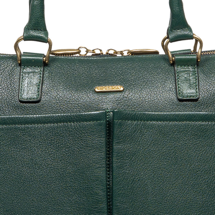 Opera 02 Green Leather Shoulder Bag