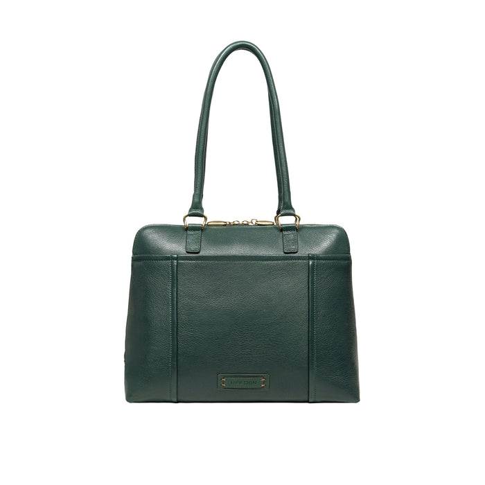 Opera 02 Green Leather Shoulder Bag