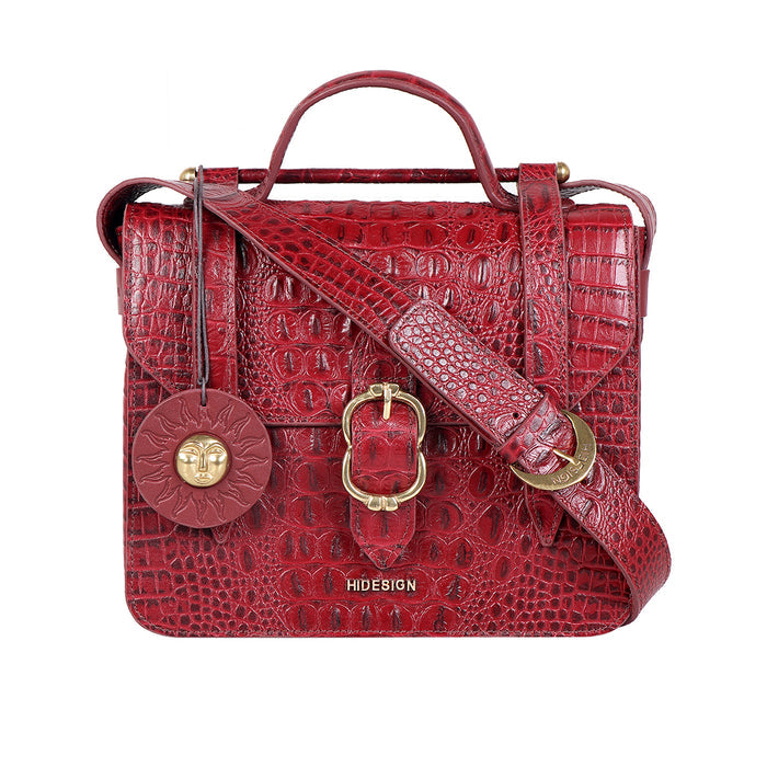 Ophelia 02 Red Leather Satchel