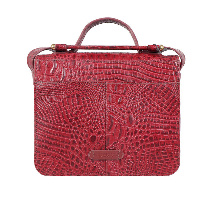 Ophelia 02 Red Leather Satchel