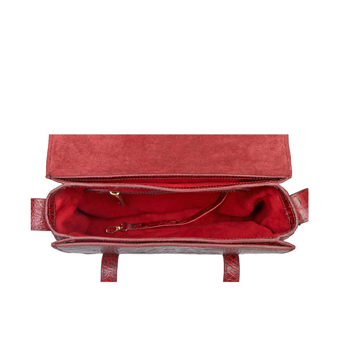 Ophelia 02 Red Leather Satchel