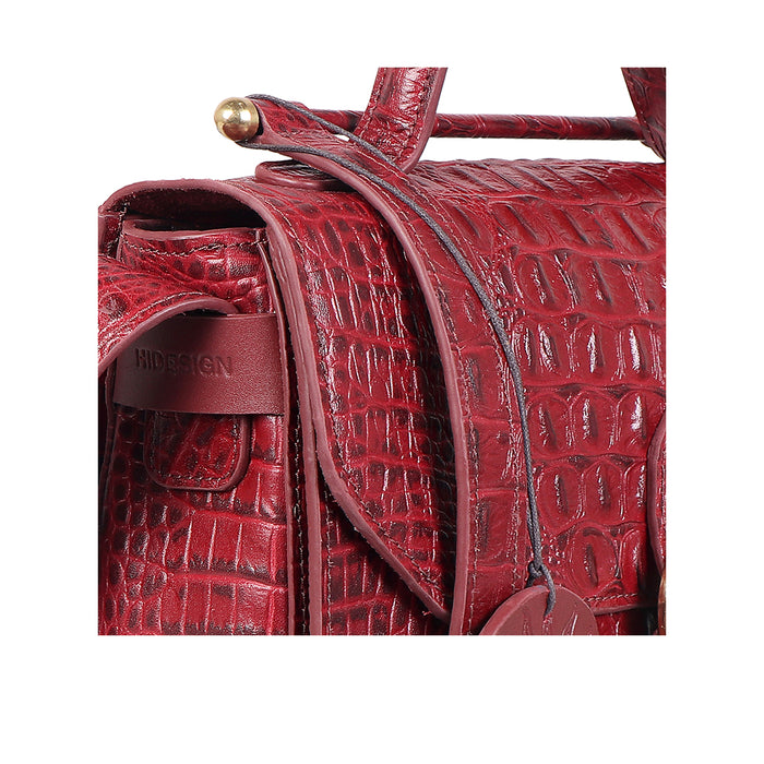 Ophelia 02 Red Leather Satchel
