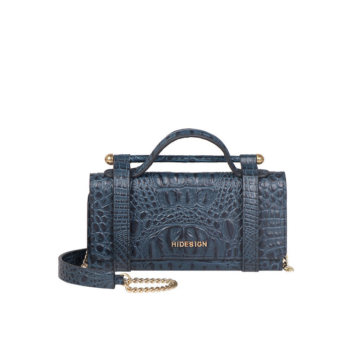 Ophelia W1 Blue Leather Sling Wallet