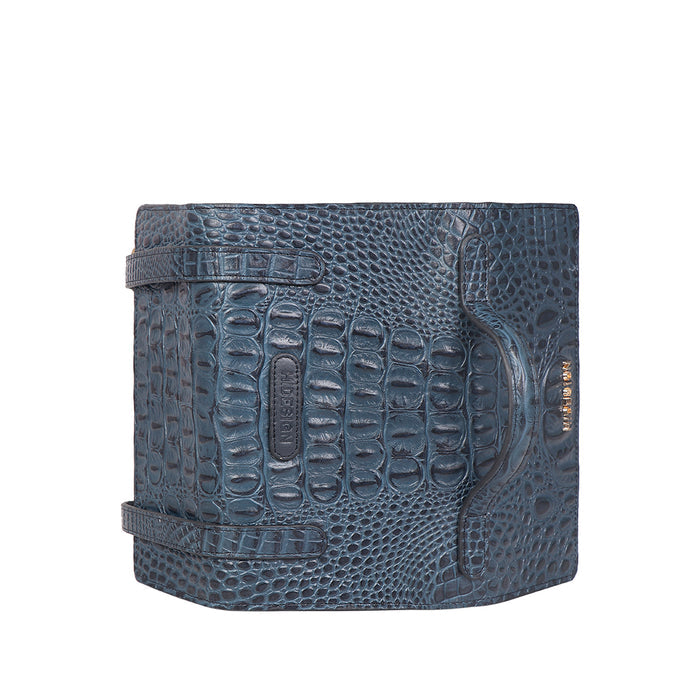 Ophelia W1 Blue Leather Sling Wallet