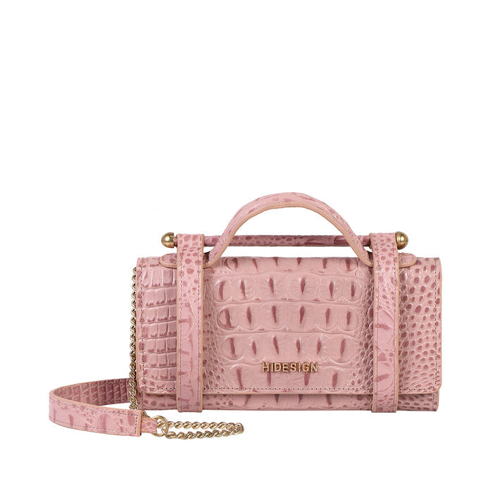 Ophelia W1 Pink Leather Sling Wallet