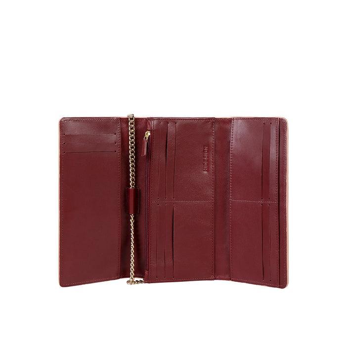 Ophelia W1 Pink Leather Sling Wallet