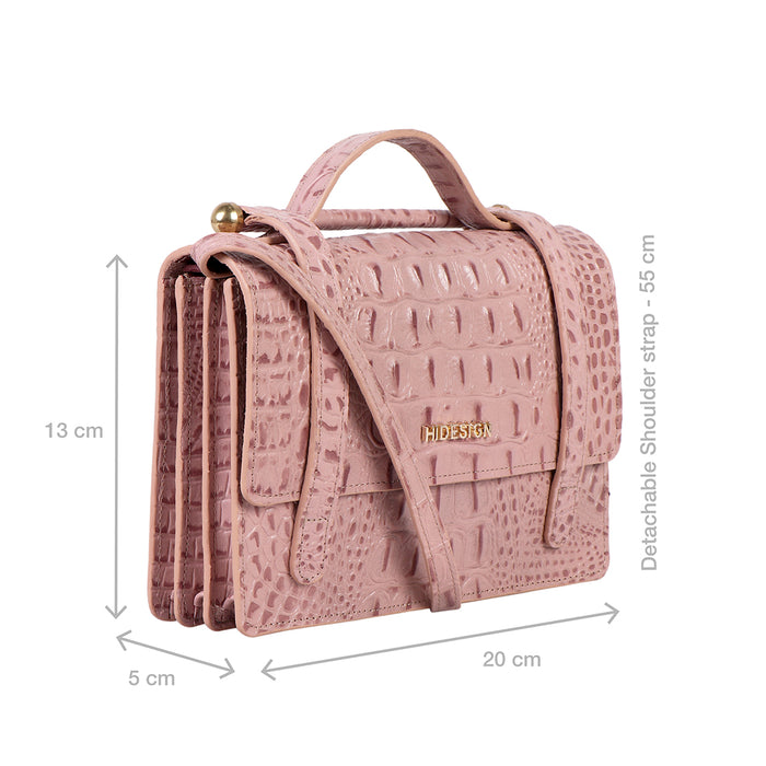 Ophelia W2 Pink Leather Sling Wallet