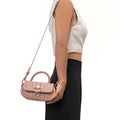 Orly-01 Pink Leather Crossbody
