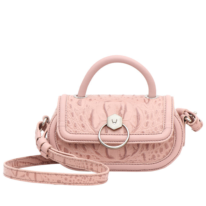 Orly-01 Pink Leather Crossbody