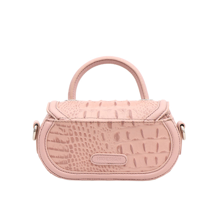 Orly-01 Pink Leather Crossbody