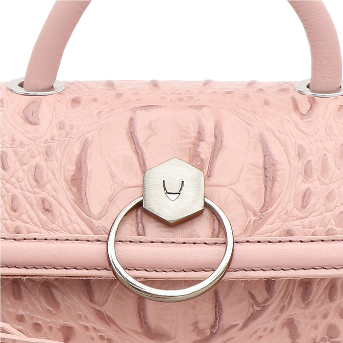 Orly-01 Pink Leather Crossbody