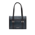 Orly-02 Blue Leather Shoulder Bag